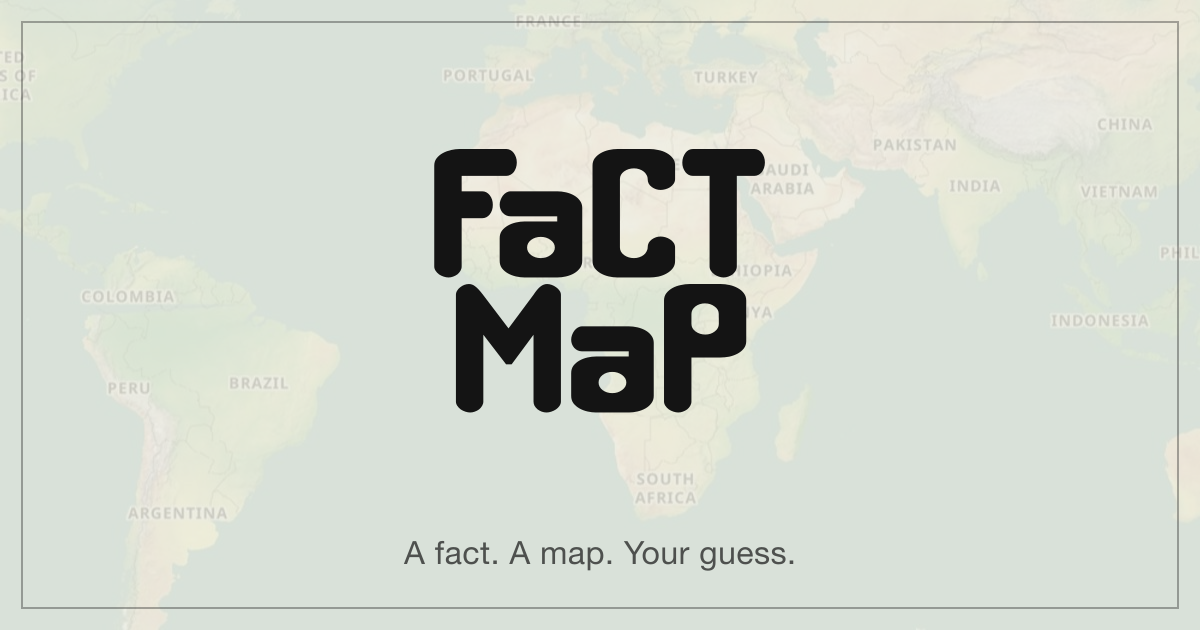 FactMap: a daily game that combines trivia with a world map